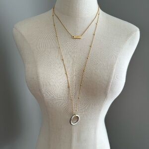 Madewell Gold Tone Dual Necklace (3 for $25 PROMO)